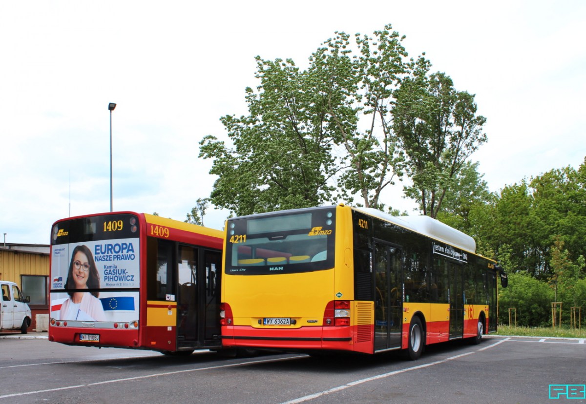 4211, 1409
Wymiana pokoleń.
Słowa kluczowe: LionsCityCNG 4211 SU12 1409 ZajezdniaKleszczowa 2019