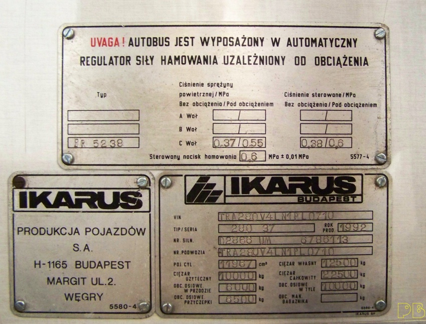 5254
Tabliczki znamionowe już na swoim miejscu. Najkrótsza (ta zardzewiała) śruba będzie podmieniona
Słowa kluczowe: Ik280 5254 ORT R11 R10